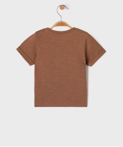 Tee-shirt manches courtes avec inscription bébé garçon